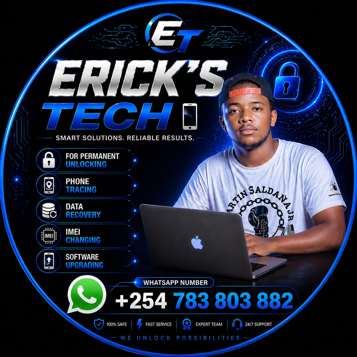 ERICK'S TECH logo